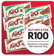 Nestle Aero Chocolate Slab Assorted-6 x 135g