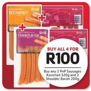 2 Pnp Sausages 320g And 2 Shoulder Bacon 200g-For 4