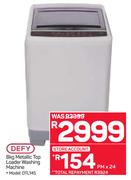 Defy 8Kg Metallic Top Loader Washing Machine(DTL145)
