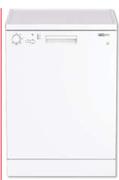 Defy 12 Place White Dishwasher DDW175