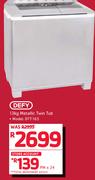 Defy 13Kg Metallic Twin Tub DTT165