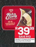 Ola Rich 'n Creamy Ice Cream-1.8Ltr Each