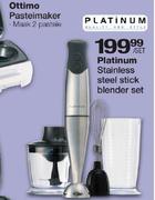 Platinum Stainless Steel Stick Blender Set-Per Set