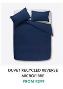 Duvet Recycled Reverse Microfibre
