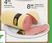 Chefs Best Beef Mustard Roll-100g