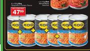 Koo Spaghetti In Tomato sauce-6x410g