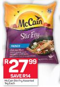McCain Stir Fry Assorted-1Kg Each