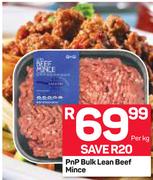 PnP Bulk Lean Beef Mince-Per kg