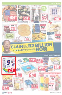 Pick n Pay  Gauteng, Free State, North West, Mpumalanga, Limpopo and Northern Cape : : Easter Massive Savings (01 Apr - 07 Apr 2019), page 2