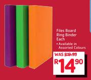 Files Board Ring Binder-Each