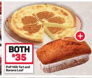 PnP Milk Tart & Banana Loaf-Both For