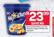 Danone Nutriday Low Fat Smooth Yoghurt Assorted-1Kg Each