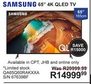 Samsung 65" 165cm 4K QLED TV QA65Q60RAKXXA 