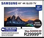 Samsung 65" 165cm 4K QLED TV QA65Q80RAKXXA 