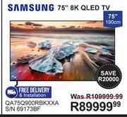 Samsung 75" 190cm 8K QLED TV QA75Q900RBKXXA 