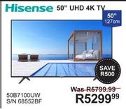 Hisense 50" 127cm UHD 4K TV 50B7100UW 