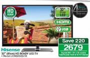 Hisense 32"(81cm) HD Ready LED TV LEDN32D20/33