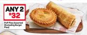 Pnp Pies Assorted(Excluding Burger Pies)-For 2