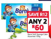 Barni Soft Sponge Cake Assorted-2 x 150g