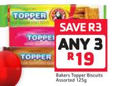 Bakers Topper Biscuits Assorted-3 x 125g
