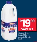 Orange Grove Fresh Milk Assorted-2Ltr