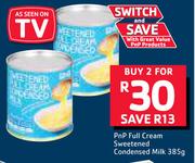 PnP Full Cream Sweetened Condensed Milk-2x385g
