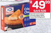 Sea Harvest Crisp & Chunky Hake Fillets-500g Each