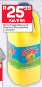 Clover Tropika Flavoured Dairy Fruit Mix-2L Each