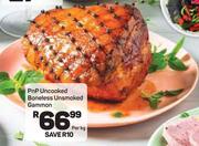 PnP Uncoocked Boneless Unsmoked Gammon-Per Kg