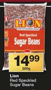 Lion Red Speckled Sugar Beans-500g