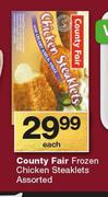 Country Fair Frozen Chicken Steaklets-Each