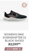 Women's Nike Down Shifter 12 Black Shoes
