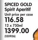 Spiced Gold Spirit Aperitif-12 x 750ml