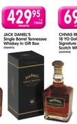 Jack Daniel's Single Barrel Tennessee Whiskey in Gift Box-750ml Each
