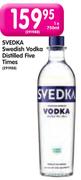 Svedka Swedish Vodka Distilled Five Times-750ml