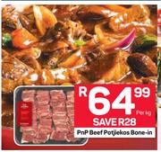 PnP Beef Potjiekos Bone In-Per kg