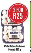 White Button Mushroom Punnets-2 x 250g