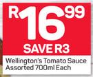 Wellington's Tomato Sauce-700ml Each