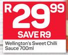 Wellington's Sweet Chilli Sauce-700ml Each