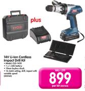 Ryobi 14V Li-Ion Cordless Impact Drill Kit CLD-1420-Per Kit