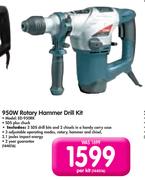 Ryobi 950W Rotary Hammer Drill Kit ED-950RK