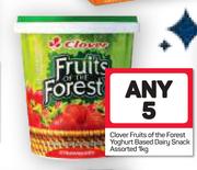 Clover Fruits Of The Forest Yoghurt Based Dairy Snack Assorted-Any 5x1kg