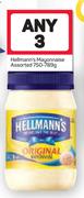 Hellmann's Mayonnaise Assorted-Any 3x750/789g