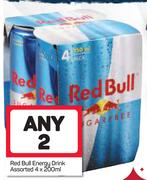 Red Bull Energy Drink Assorted-Any 2 x 4x200ml