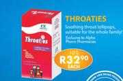 Throaties-10's Each