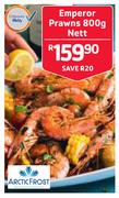 Arctic Frost Emperor Prawns-800g Nett