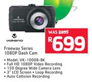 Volkano Freeway Series 1080p Dash Cam VK-10008-BK