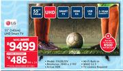 LG 55"(140cm) UHD Smart TV 55UJ620V