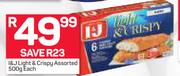 I&J Light & Crispy Assorted-500g Each