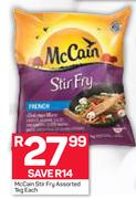 McCain Stir Fry Assorted-1kg Each